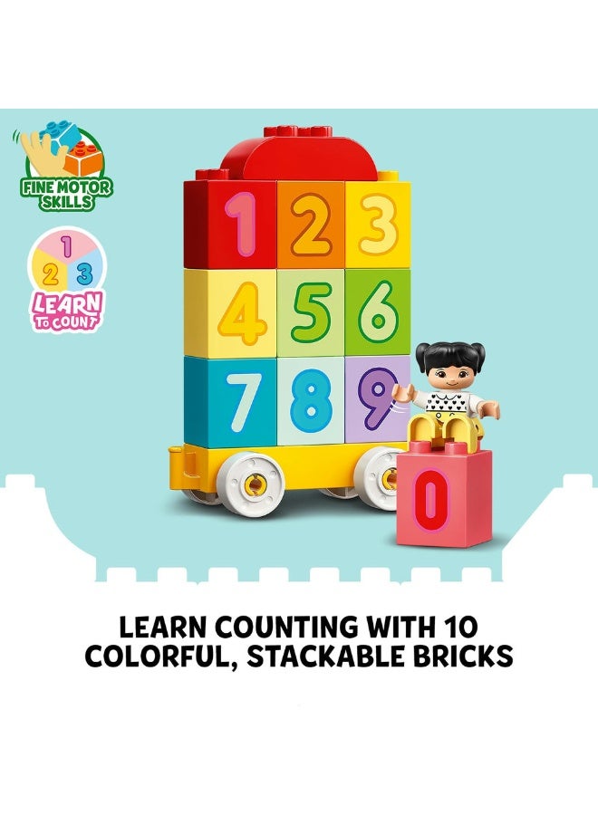 LEGO DUPLO My First Number Train - Learn To Count 10954 Building Toy; Introduce Toddlers to Numbers and Counting; Educational Number-Brick Train Helps Preschoolers Learn and Play; Great Gift for Kids (23 Pieces) - Image 4