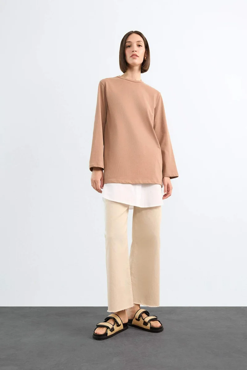 ديفاكتو Relax Fit Poplin Skirt