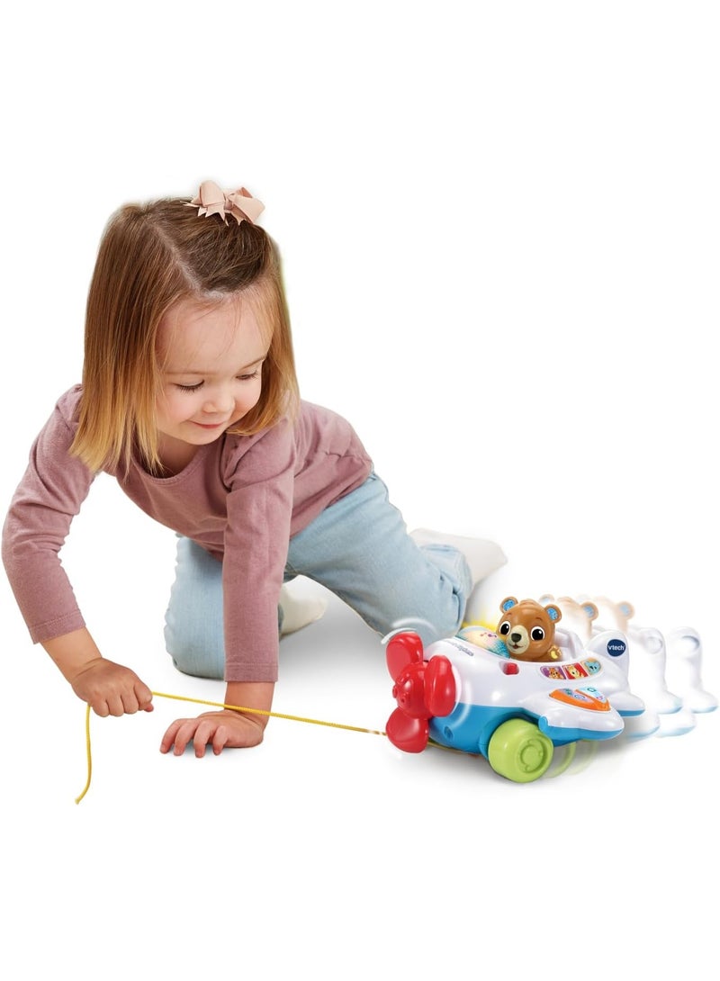 Vtech - 123 Fly with Me Airoplane - Multicolour | Light up button plays fun sing-along songs and the wing buttons introduce numbers and letter sounds. | Suitable ages 9m + up - Image 1