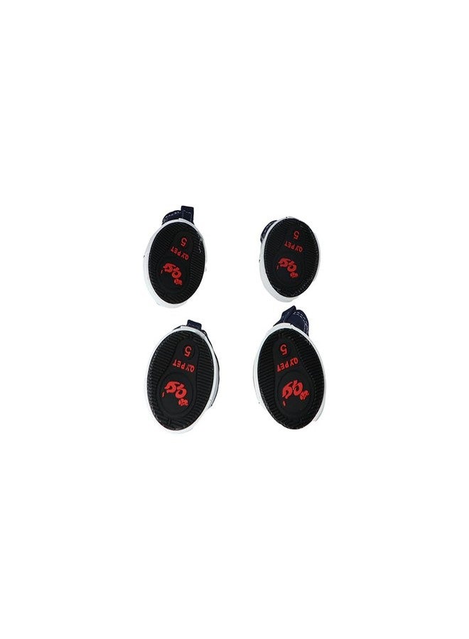 Pokinge 4pcs Dog Shoes,Puppy Canvas Sport Shoes Pet Dog Booties Anti-Slip Breathable Sneaker Boots Fashion Pet Causal Shoes for Small Dogs - Image 2