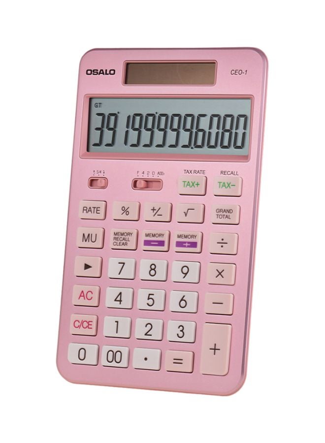 OSALO Basic Desktop Calculator Pink - Image 1