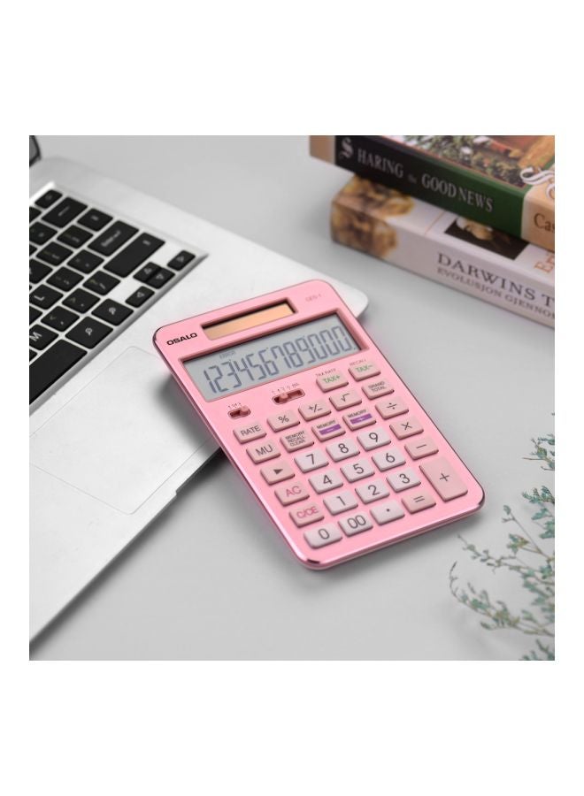 OSALO Basic Desktop Calculator Pink - Image 3