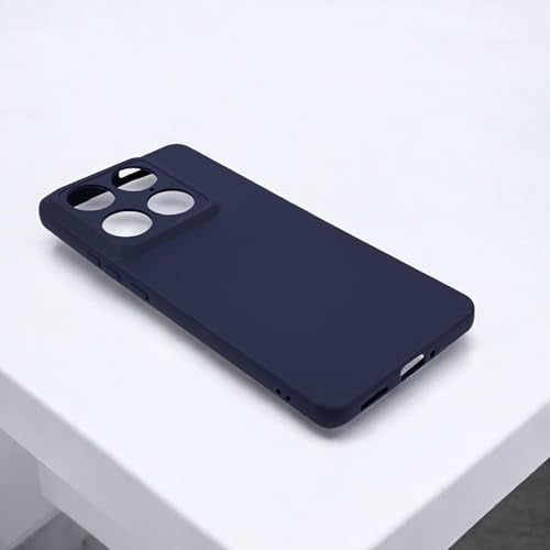 SBMS Silicone Back Cover Case for Motorola Signature | Soft Micro-Fibre Lining Inside | Camera Protection Bump | Shockproof Back Cover Case for Moto Signature (Candy Cloth_Blue) - Image 5
