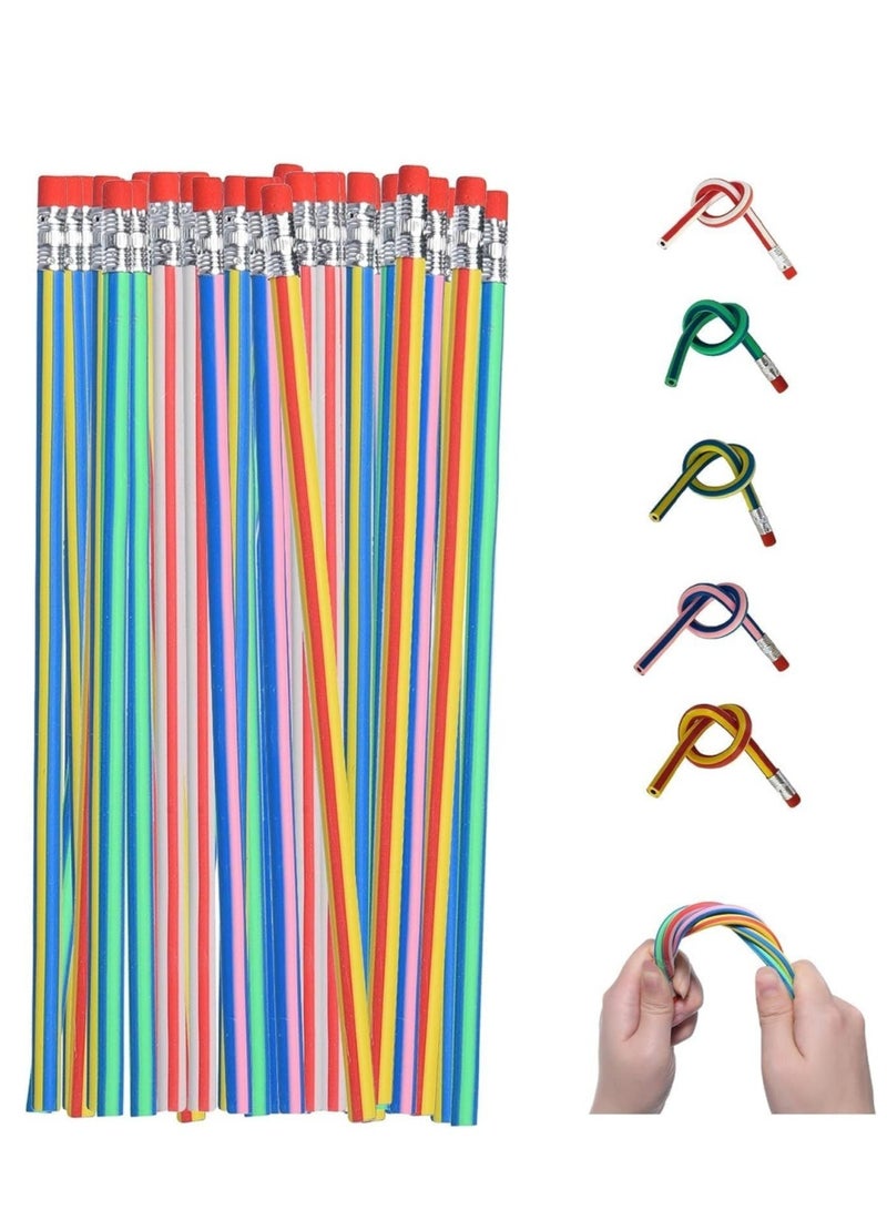 دايلي شيك 30 قطعة من أقلام الرصاص المرنة القابلة للانحناء للأطفال، أقلام رصاص سحرية قابلة للانحناء، أقلام رصاص ملونة لهدايا الفصل الدراسي للأطفال، لوازم مدرسية، هدايا الحفلات - Image 1