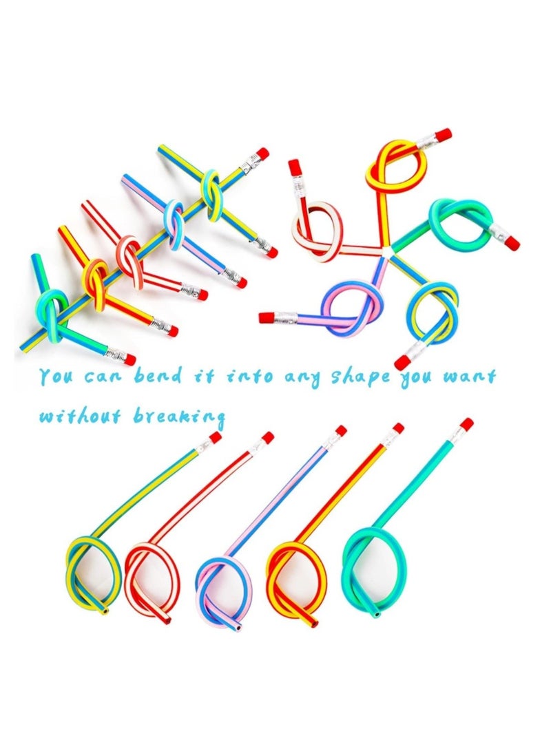 دايلي شيك 30 قطعة من أقلام الرصاص المرنة القابلة للانحناء للأطفال، أقلام رصاص سحرية قابلة للانحناء، أقلام رصاص ملونة لهدايا الفصل الدراسي للأطفال، لوازم مدرسية، هدايا الحفلات - Image 3