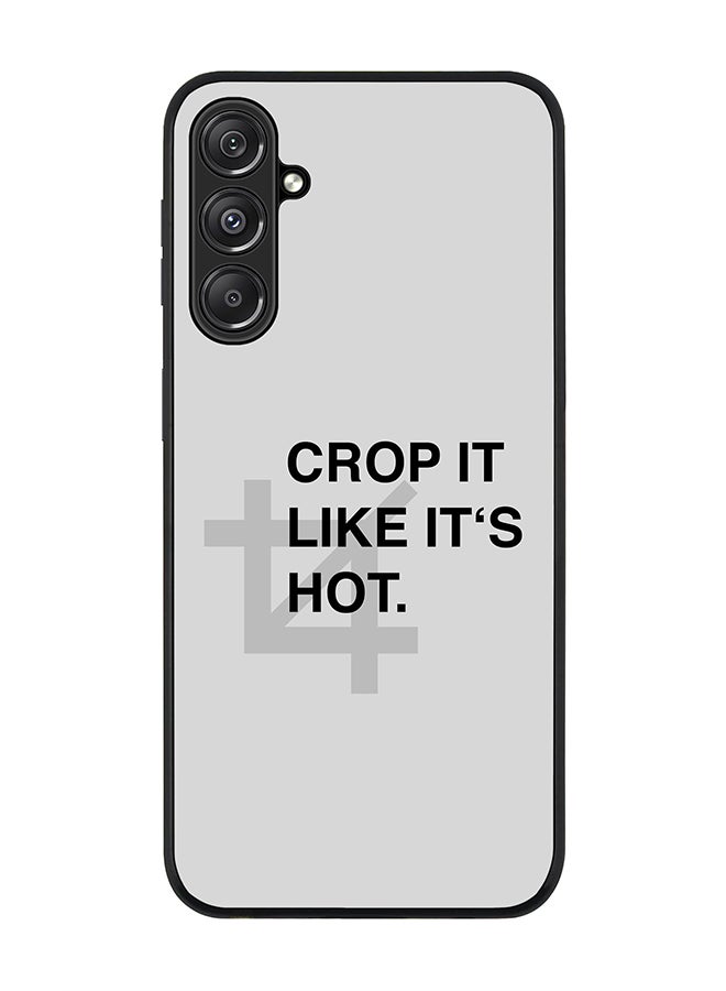 Stylizedd Rugged Black Edge case for Samsung Galaxy M34 5G, Custom Slim fit Flexible Anti Drop Thin Phone Case Cover - Crop It  - Image 1