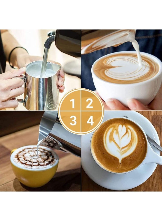 FALMER Stainless Steel Milk Frothing Pitcher for Latte, Cappuccino, Barista Tool (350ml) - Image 3