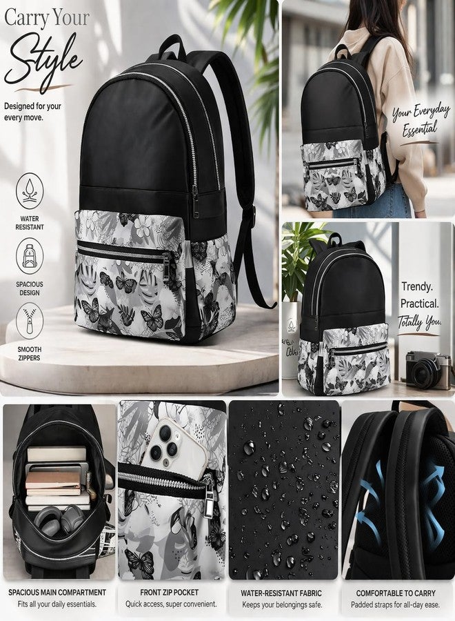 CLASSIC SMUGGLER Stylish Women Backpack | Waterproof Large Capacity Travel Backpack with Front Pocket & Smooth Zippers | Trendy Daily Use Shoulder Bag for Girls & Women - Image 3