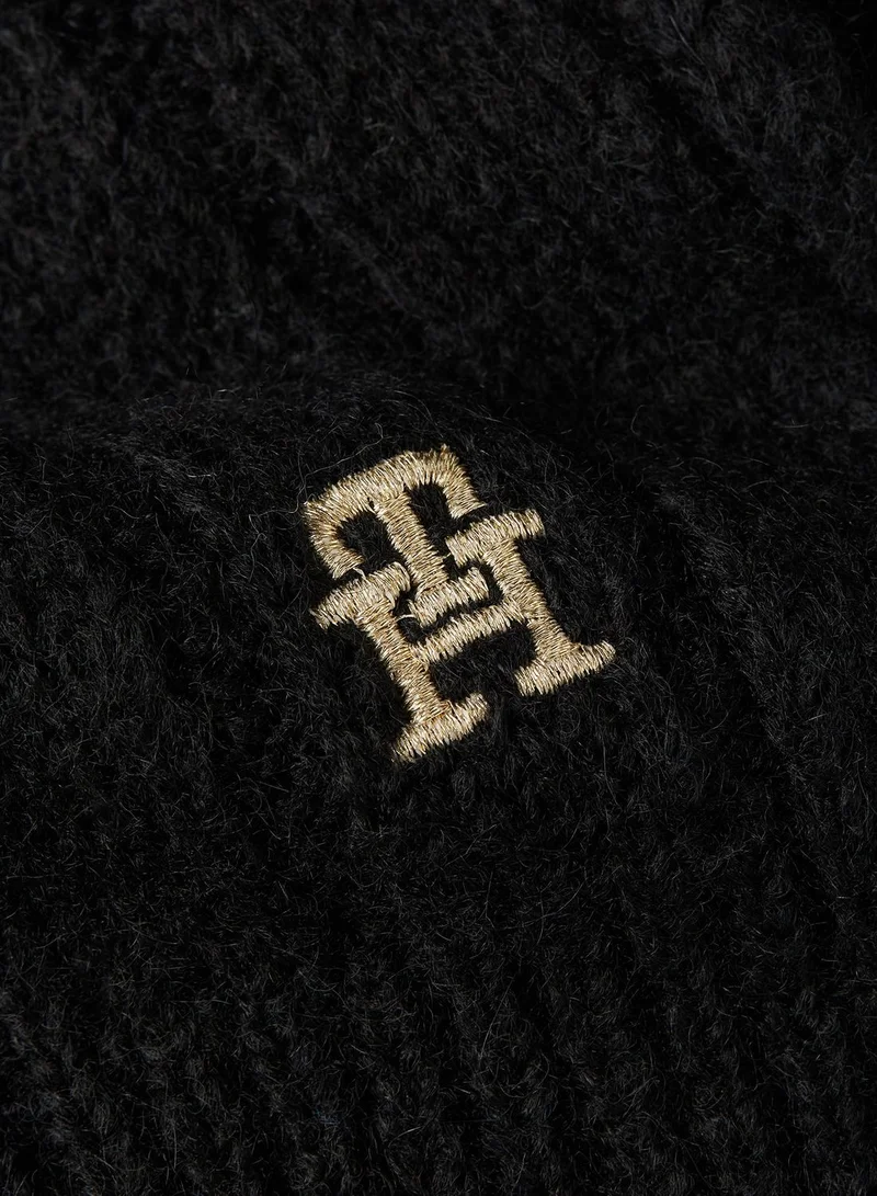TOMMY HILFIGER Timeless Logo Detailed Scarf