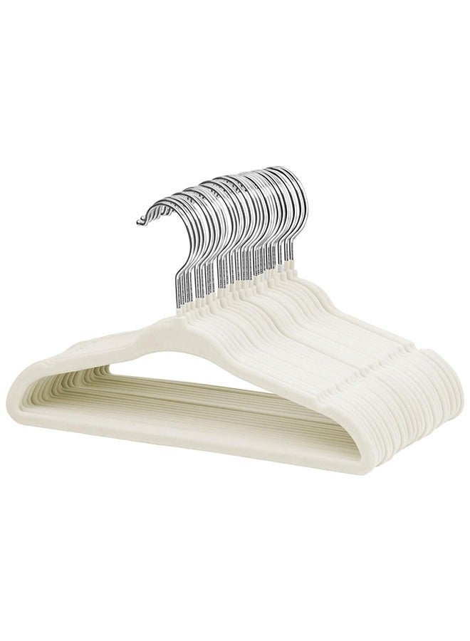 رولستيمي 100 قطعة المخملية عدم الانزلاق دعوى الملابس الشماعات ، 360-الدورية هوك - Image 1