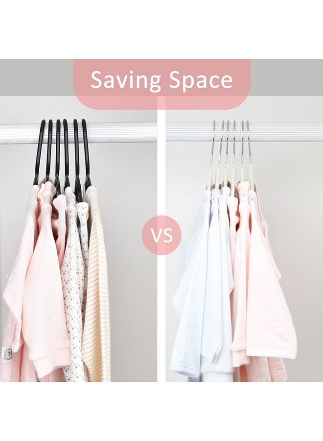 رولستيمي 100 قطعة المخملية عدم الانزلاق دعوى الملابس الشماعات ، 360-الدورية هوك - Image 4