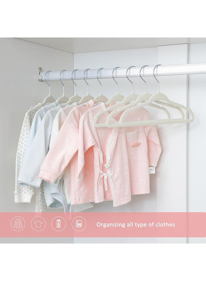 رولستيمي 100 قطعة المخملية عدم الانزلاق دعوى الملابس الشماعات ، 360-الدورية هوك - Image 5