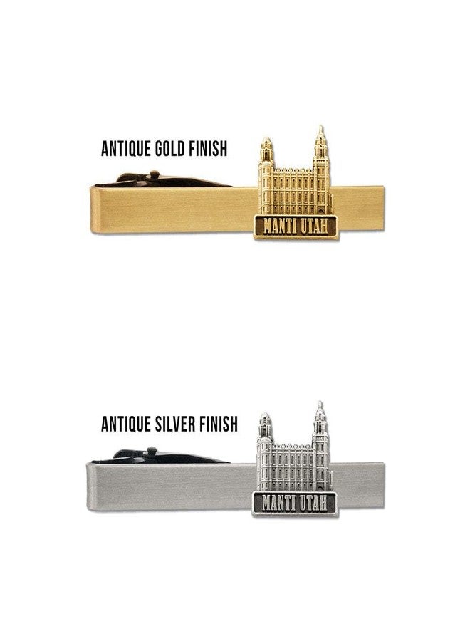 Ringmasters LDS Manti Utah Temple Gold Steel Tie Bar - Tie Clip - Priesthood Gift, LDS Missionary, Tie Clip - Image 2