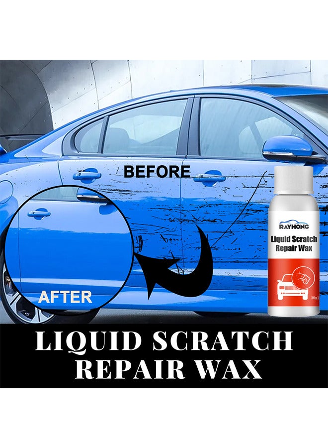 رايهونغ شمع إصلاح الخدوش في السيارات، عامل إصلاح خدوش طلاء السيارة، سائل ترميم وتلميع وتلميع السيارات، إصلاح الطلاء بسهولة، مزيل الخدوش البسيطة بسرعة، مرمم طلاء التلميع (مع إسفنجة) - Image 4