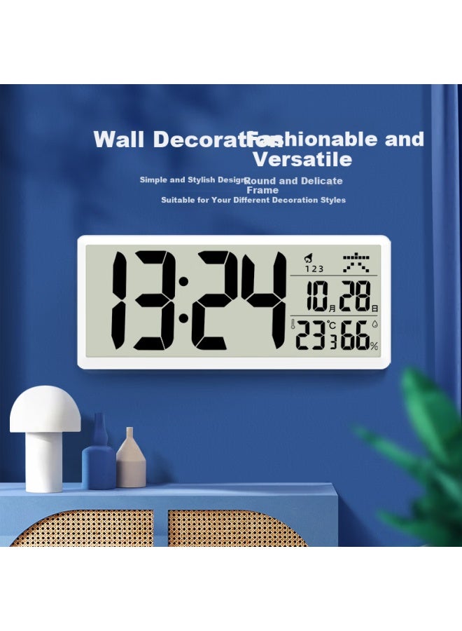 Timess Living Room Clock Lcd Electronic Perpetual Calendar Clock Desktop Alarm Clock 35Cm - Image 5