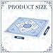 Seenelling 22 x 22 Inch Mini Mahjong Mat with Rules for Travel Set Chinoiserie NonSlip Noise Reduction Game Mat Multi Purpose Game Table Cover for Mahjong Card Board Tile Games - Image 4