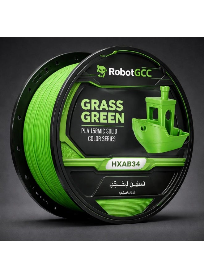 robotgcc PLA Basic Grass Green 1.75mm 3D Printing Material 1KG Spool for FDM 3D Printer Smooth Extrusion Stable Diameter Low Warping Strong Layer Adhesion Easy Print High Precision Consistent Flow Prototyping DIY Projects Educational Use Reliable Performance Clean Surface Finish - Image 2