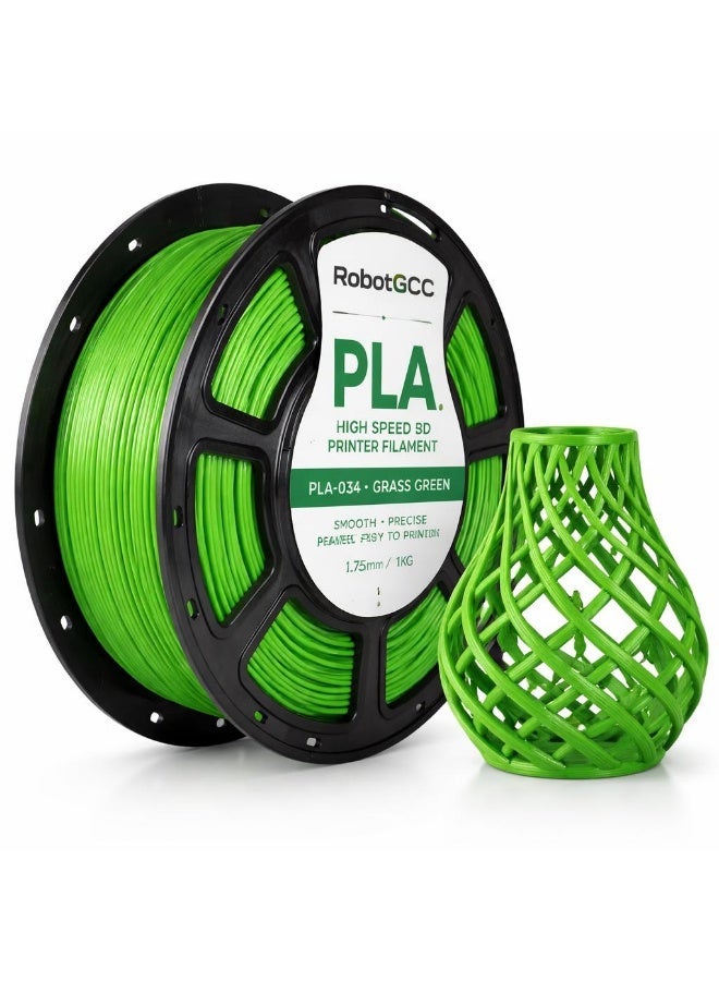 RobotGCC PLA Grass Green 3D Printer Filament 1.75mm 1KG, Smooth Extrusion, Low Warping, Strong Layer Adhesion, Easy-to-Print Material for FDM 3D Printers, Models and Prototypes - Image 2