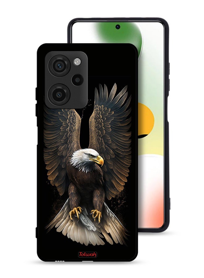 Tolwak غطاء حماية لجهاز Xiaomi Poco X5 Pro بتصميم نسر بأجنحة ممدودة - Image 1