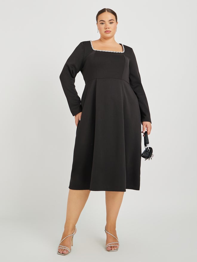 Styli Square Neck Dress  - Image 1