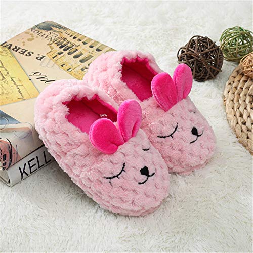 Enteer Toddler Girls' Premium Soft Plush Bunny Slippers US 11-12 - Image 3