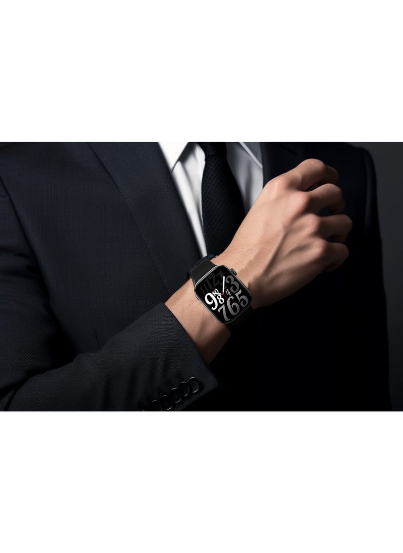 porodo - Magnifico 3 Smart Watch 2" HD Smart Watch with Black Dial & Dual Straps / Calling / 128Mb Flash Memory / Up to 5 Days Working Time / V5.3 Bluetooth / Activity Tracker / Health Monitoring / HD Display / Ultra Slim - Black - Image 1