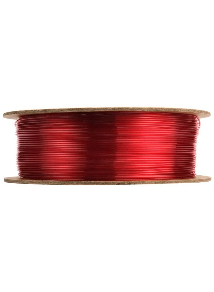 eSUN eTPU- 95A Flexible 3D Print Filament, Transparent Red,1 kg - Image 3