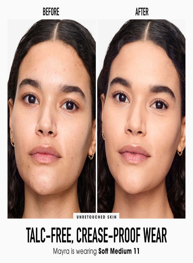 بودرة أساس معدنية مضغوطة من bareMinerals، عامل حماية من الشمس 15-11، لون متوسط ​​ناعم | تغطية خفيفة قابلة للبناء، خالية من التلك، 9 غرام - Image 2