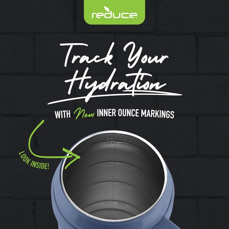 Reduce 50 oz Stainless Steel Tumbler with Handle-Dual-Wall Vacuum Insulated Travel Mug  Sweat-Proof Lid & Reusable Straw - Keeps Drinks Cold for 24 Hrs  Fits Cupholders  Dishwasher Safe-Elemental Blue - Image 5