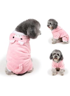 A.M Small Dog Costume, Cute Pink Design Pet Warm Hoodies Dog Clothes for Small Dogs and Cats,  Cosplay Dress Up Coat for Teacup Puppy Teddy Chihuahua Kitten  - Image 3