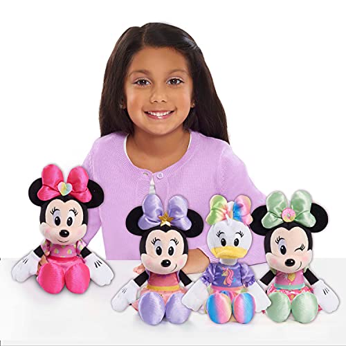 Minnie Mouse Disney Junior Minnie Mouse 8-Inch Beanbag Plush, Minnie Mouse in Pink Sweet Treats Dress, Stuffed Animal - Image 2