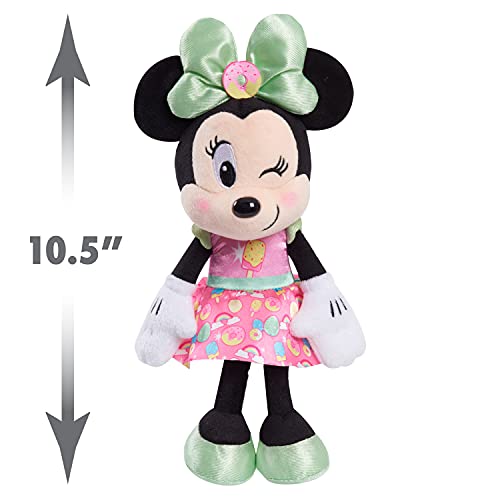 Minnie Mouse Disney Junior Minnie Mouse 8-Inch Beanbag Plush, Minnie Mouse in Pink Sweet Treats Dress, Stuffed Animal - Image 4