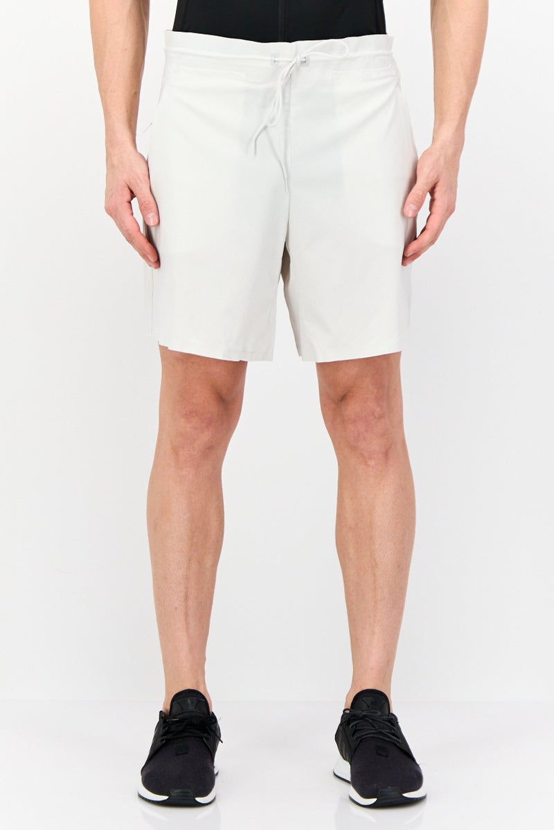 Adidas Men Sportswear Fit 7 Inseam Training Shorts, Light Grey - Image 1