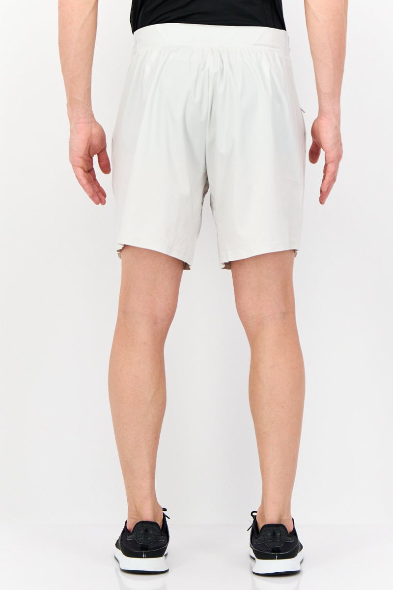 Adidas Men Sportswear Fit 7 Inseam Training Shorts, Light Grey - Image 4