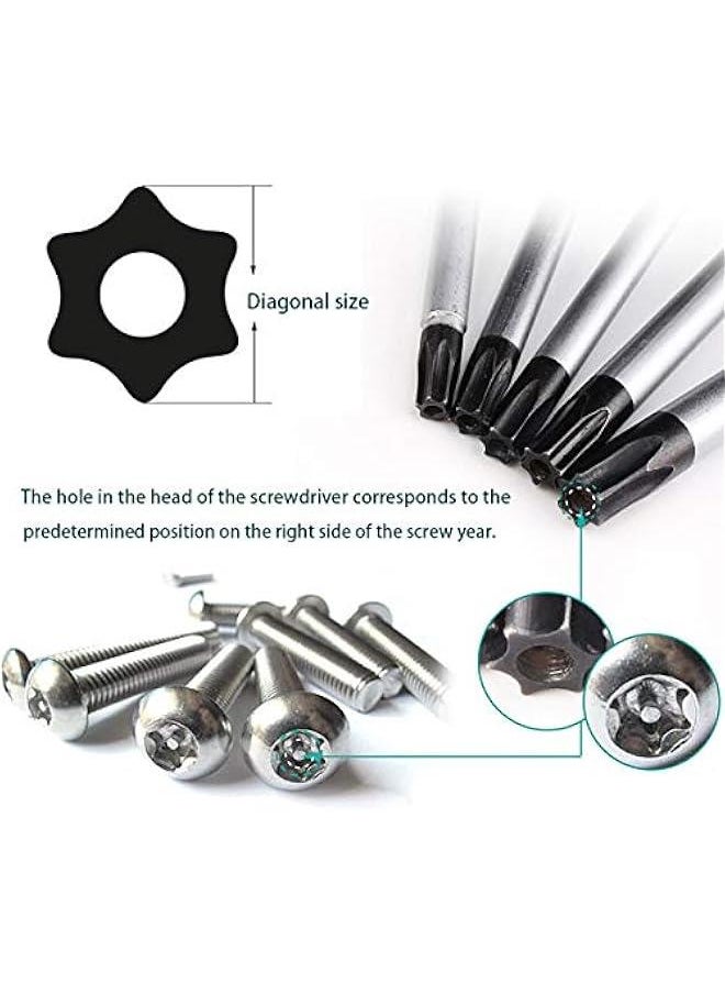 Generic - Torx screwdriver set T6 T8 T9 T10 star screwdriver suitable for mobile phone/Mac/computer repair - Image 1