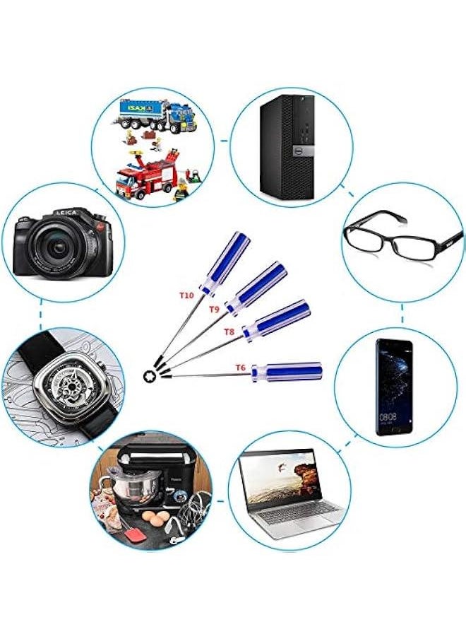 Generic - Torx screwdriver set T6 T8 T9 T10 star screwdriver suitable for mobile phone/Mac/computer repair - Image 1