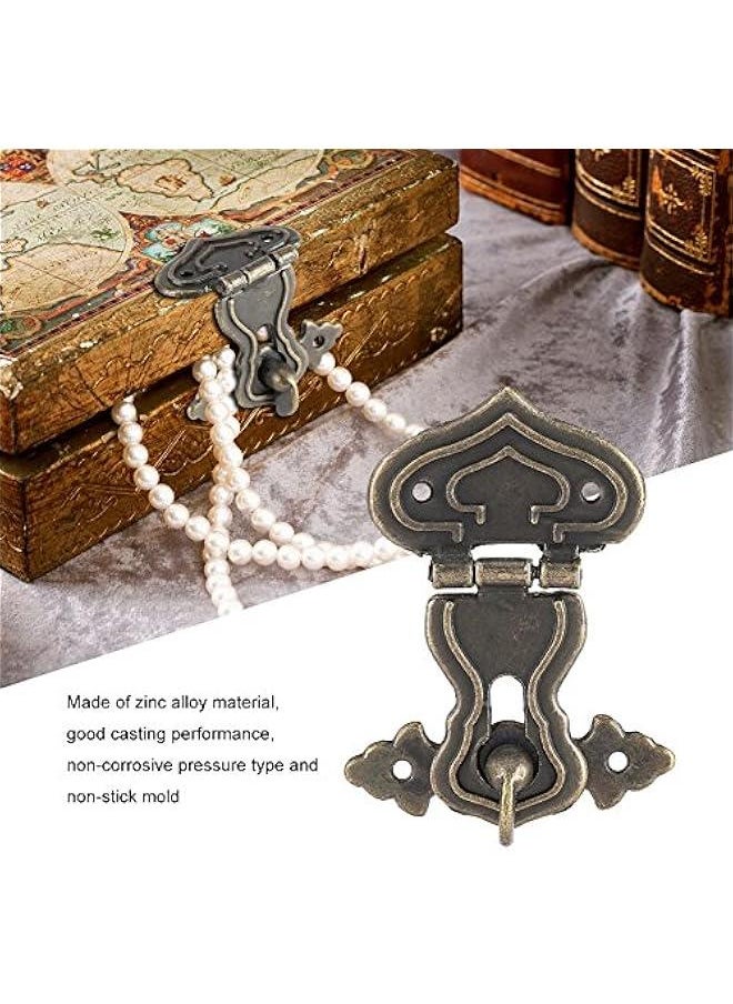 Generic - 10 Pcs Zinc Alloy Retro Bronze Tone Jewelry Box Chests Lock Fastener Toggle Hook Hinge - Image 1