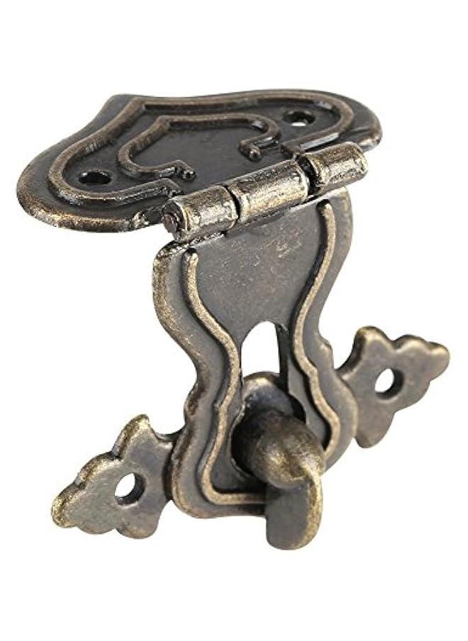 Generic - 10 Pcs Zinc Alloy Retro Bronze Tone Jewelry Box Chests Lock Fastener Toggle Hook Hinge - Image 1
