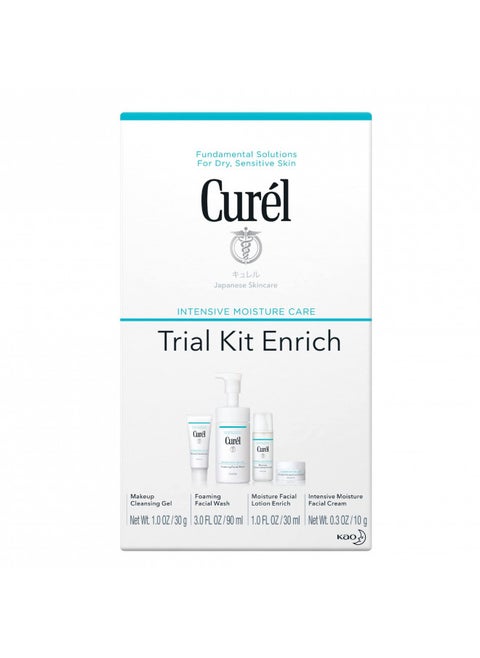 Curel Japanese Skin Care Travel Size Toiletries, for Dry, Sensitive Skin, Travel Size Face Wash, Travel Size Lotion, Travel Size Makeup Remove