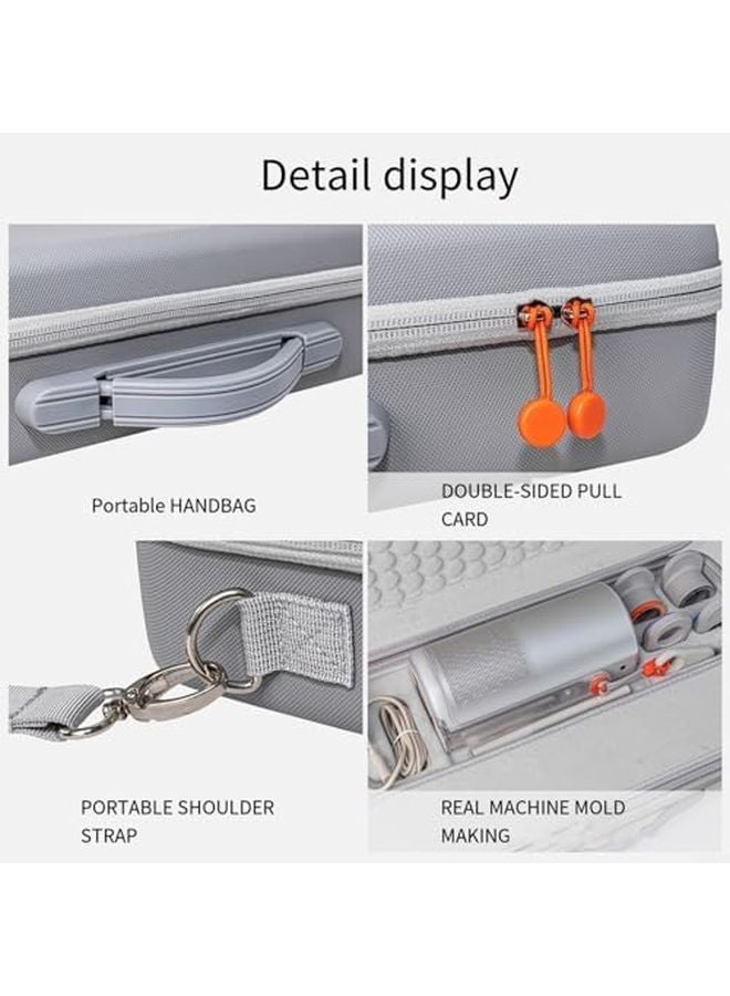 XGIMI MoGo 4 2025 حقيبة حمل صلبة للبروجيكتور مادة PU EVA مقاومة للماء مضادة للصدمات حقيبة إلكترونيات مدمجة - Image 3