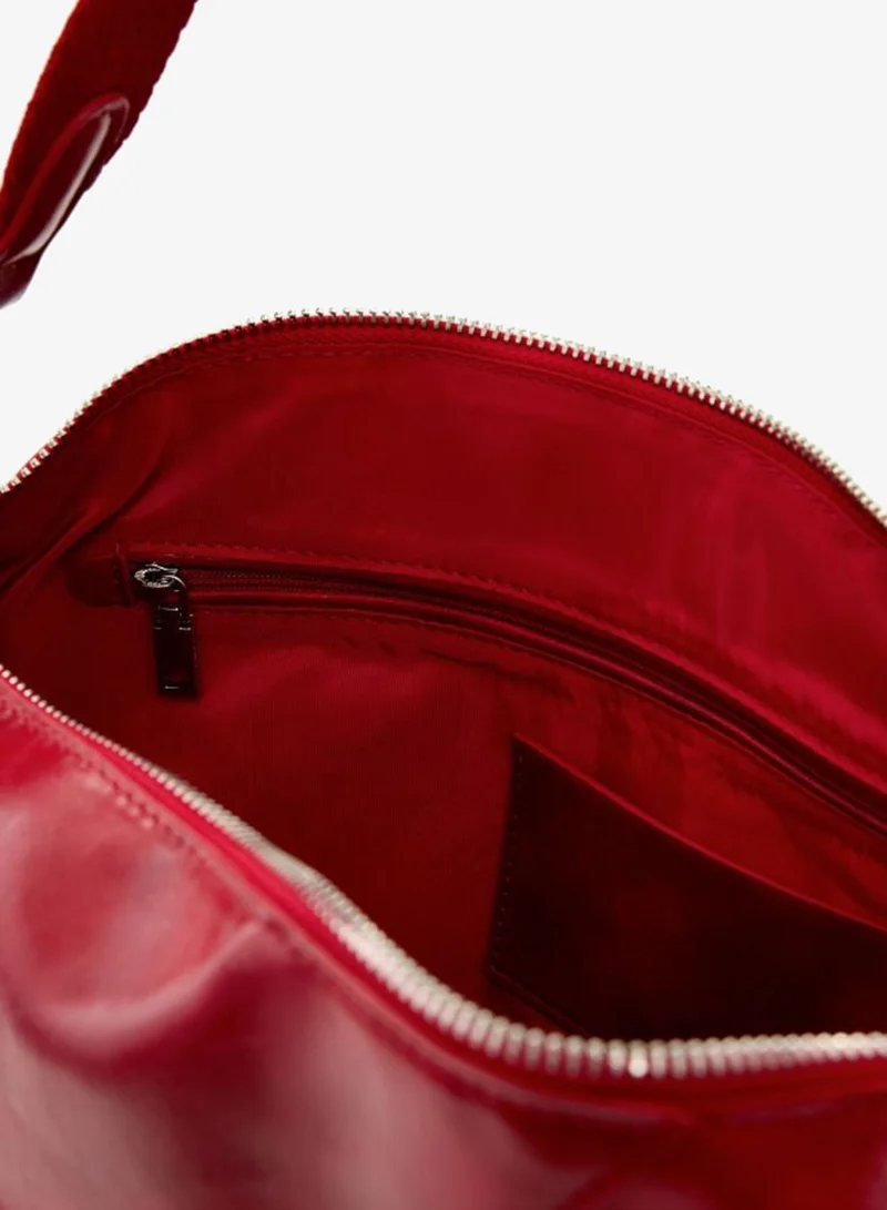 DESIGUAL Red Large logo charm bag for Women | Best Price UAE