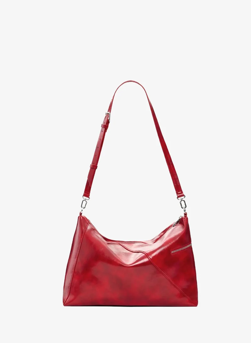 DESIGUAL Red Large logo charm bag for Women | Best Price UAE