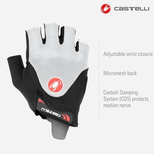 CASTELLI Men's Arenberg Gel 2 Glove for Road and Gravel Biking l Cycling - Black/Ivory - Small - Image 2