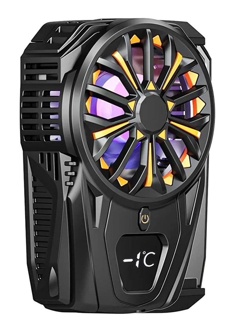 ELTRAZONE ❄️ Semiconductor Phone Cooler with Rechargeable Battery – 1 Pair Gaming Finger Grip & Portable Cold Wind Radiator for iPhone & Android – Ultra-Fast Mobile Cooling Fan for Lag-Free Gaming & Long Use - Image 1