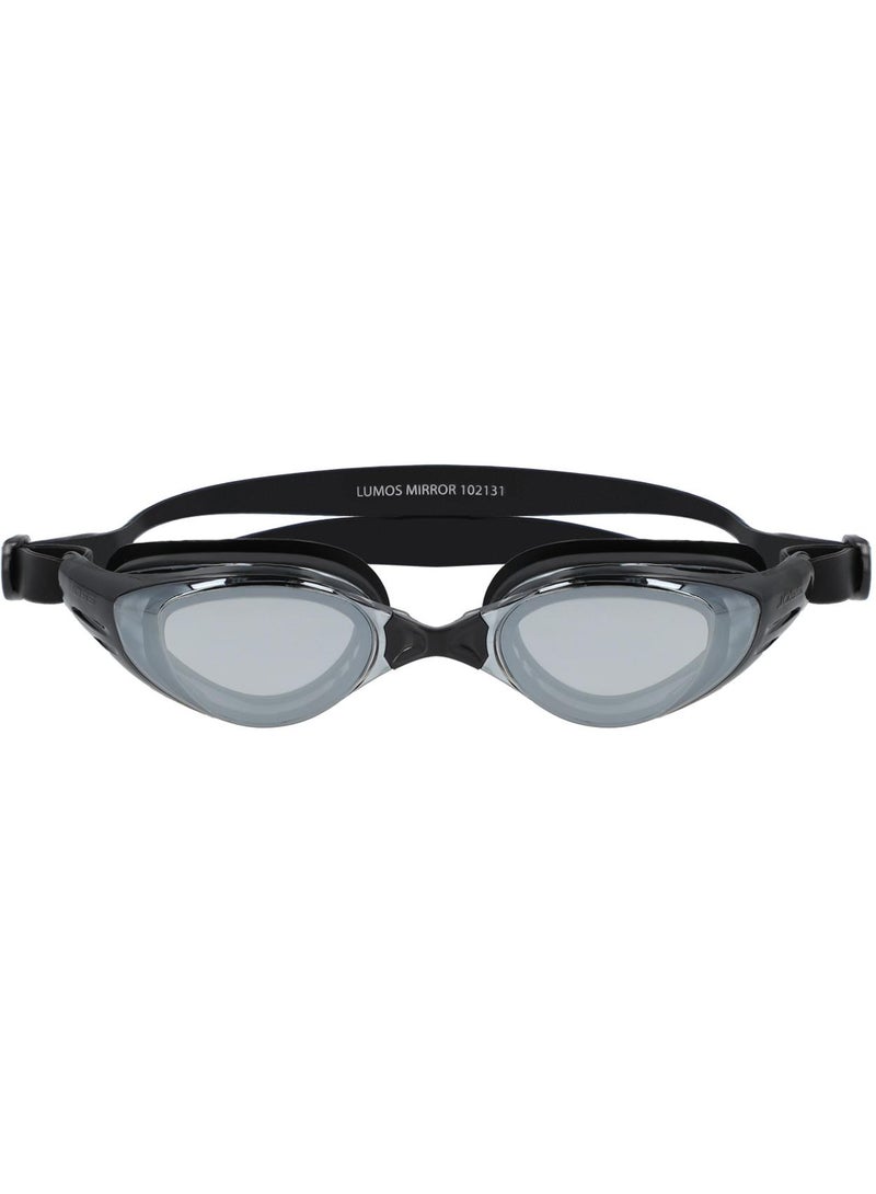 Joss Lumos Mirror Black Adult Swimming Goggles  Uv Protection, Anti-Fog, Panoramic Lenses, Adjustable Nose Bridge, Comfortable Fit For Water Sports - Image 2