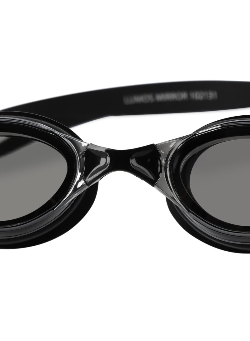 Joss Lumos Mirror Black Adult Swimming Goggles  Uv Protection, Anti-Fog, Panoramic Lenses, Adjustable Nose Bridge, Comfortable Fit For Water Sports - Image 3