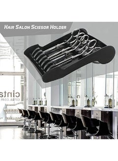 Segbeauty Hair Salon Shear Holder Professal Hair Cutting Scissors Rack For Stylist Salon Barber Shop Scissors Organizer For Hairdressers Scissors Storage Tray Available For 6 Scissors  - Image 3