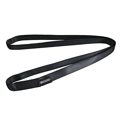 NewDoar 16mm Climbing Sling UIAA CE Certified,23KN EN566 Certified,Climbing Utility Cord Rock Climbing,Creating Anchors System,Rappelling Gear,Perfect for Tree Work(Black 24" 1pcs) - Image 1