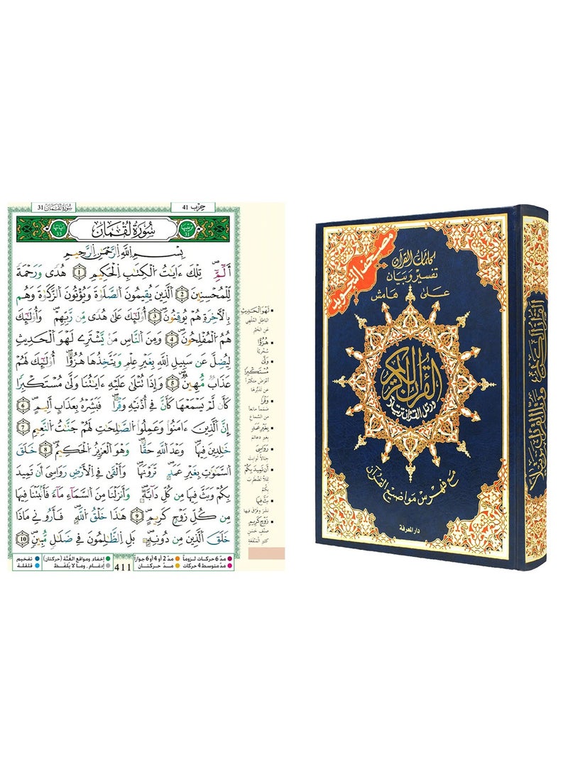 Tajweed Quran in Arabic with an index of words and meanings and an index of topics, size 24/17 - Image 2