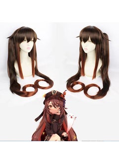 Generic Genshin Impact Hu Tao Cosplay Costume Complete Set Walnut wig 